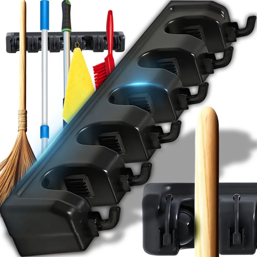 Besenhalterung Wand Halter Besen Mop Halter 6 Haken Besenhalter Gerätehalter Wandhalterung