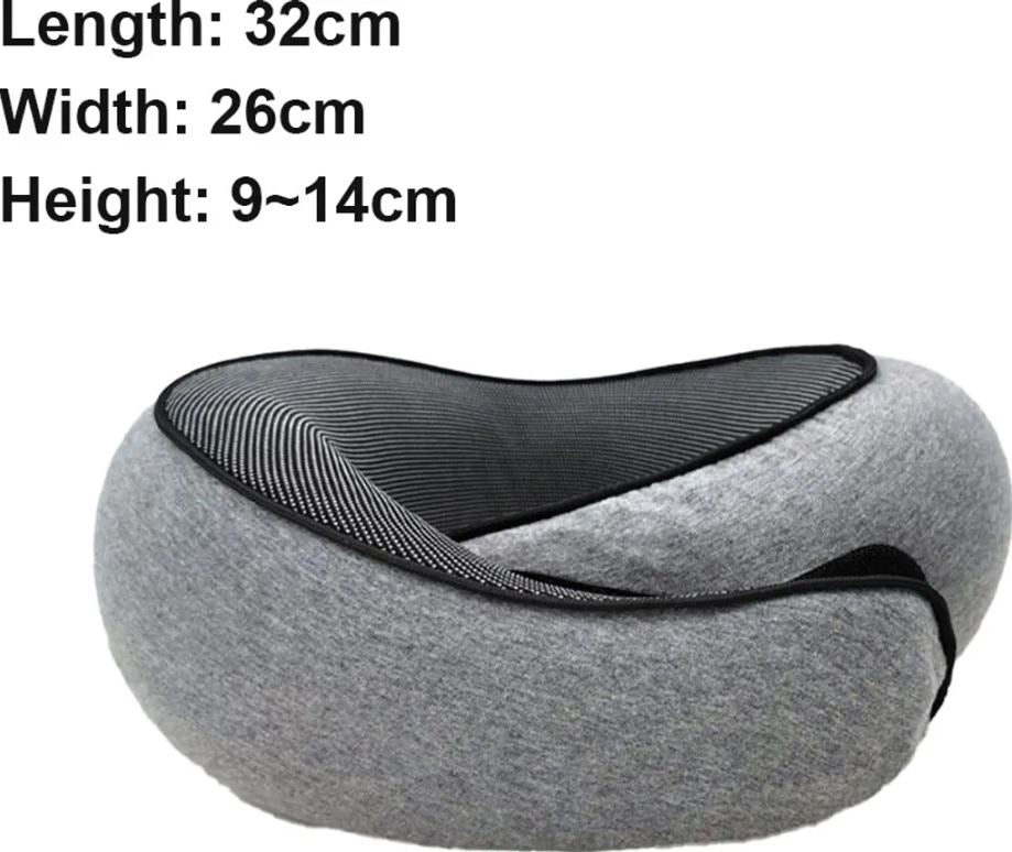 Reise-Nackenkissen, Kinnstützkissen, verstellbares Kissen für Zuhause