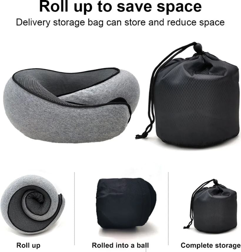 Reise-Nackenkissen, Kinnstützkissen, verstellbares Kissen für Zuhause