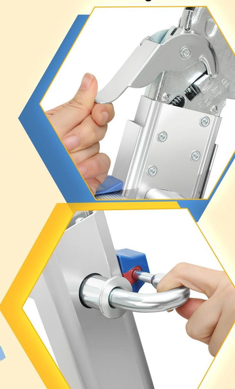 Scala multiuso da 402 cm, gradini 4 x 4, scala telescopica 3 in 1, scala in alluminio, scala pieghevole, scala pieghevole su entrambi i lati e scala